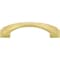 Jeffrey Alexander 96 mm Center-to-Center Brushed Gold Arched Roman Cabinet Pull 944-96BG - alternate 5